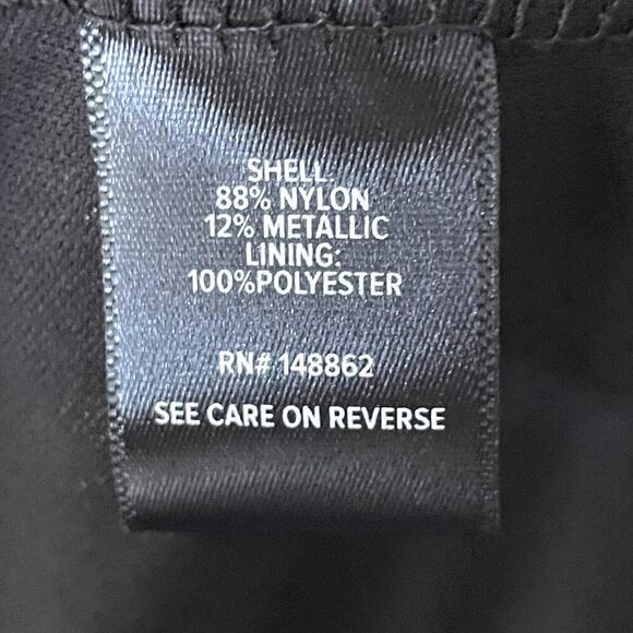 Torrid Black Glitter Lurex Flutter Sleeve Surplice Wrap Romper Plus Size 6 - Picture 12 of 13